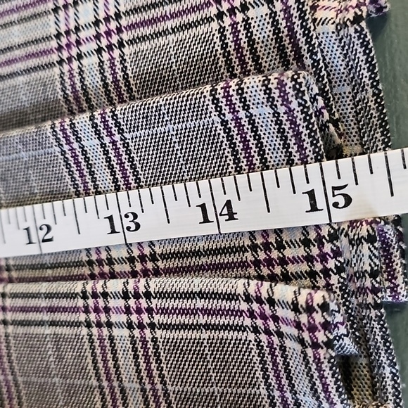 Plaid Pleated Skirt with Button Detail. By STREET CODE. Size 3 Made In USA. - Picture 8 of 8